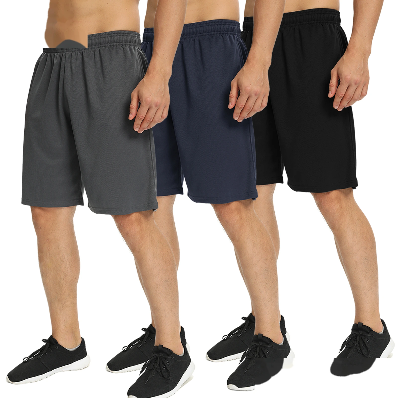Summer outdoor moisture-absorbing breathable leisure thin loose fitness training quick-drying running shorts men detail