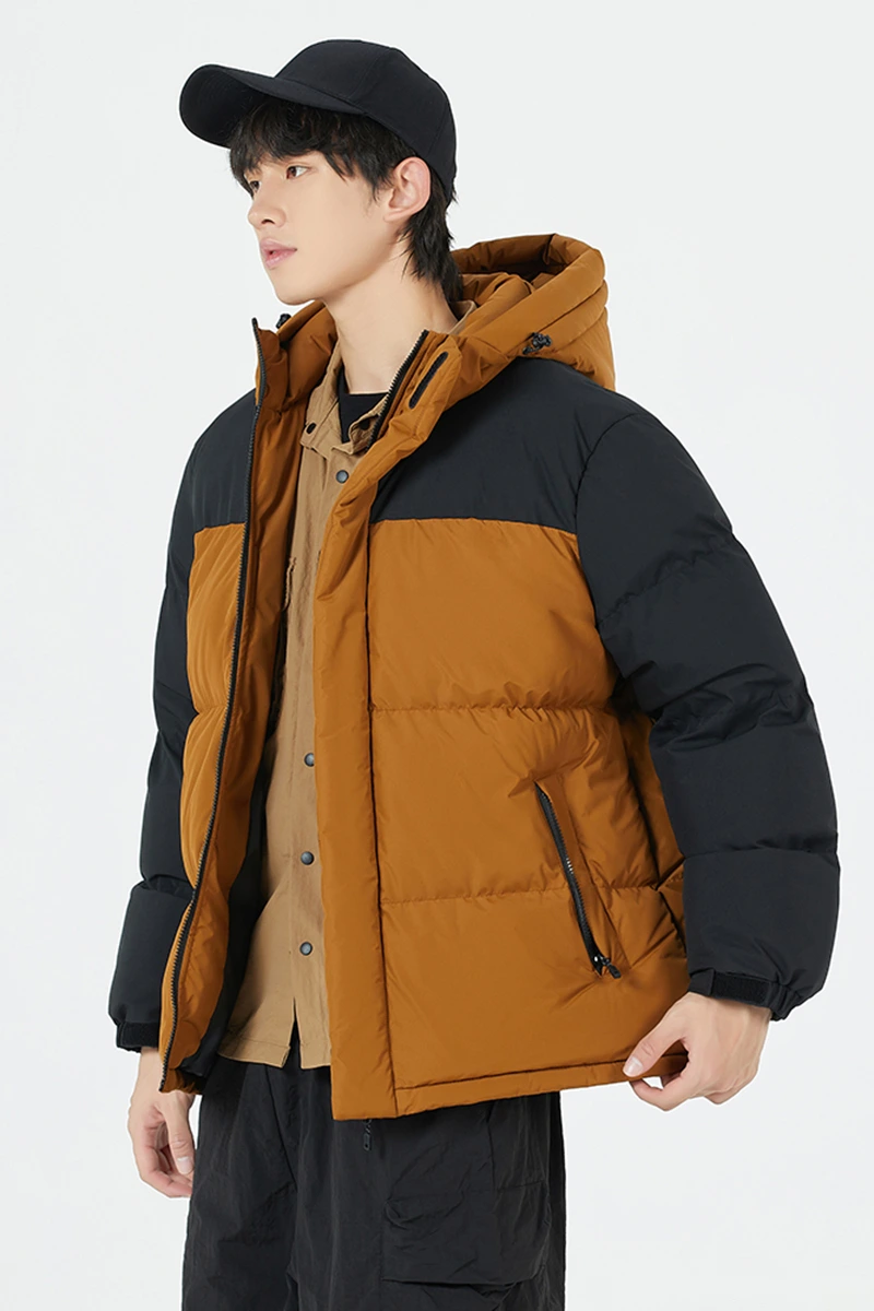 Customized waterproof and warm cotton-padded jacket down jacket for men and women in winter. detail