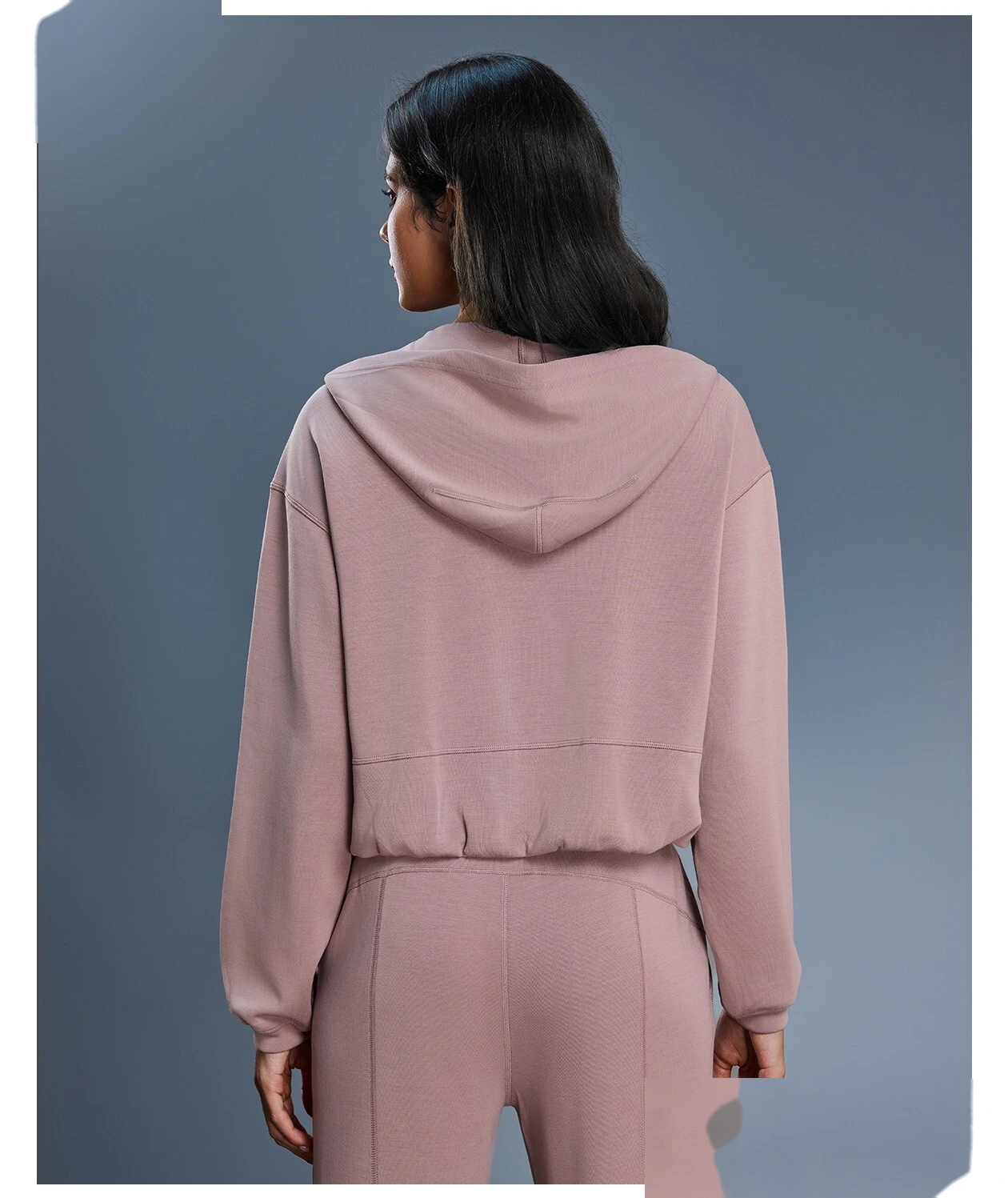 New Custom Women's Zip-Up Hooded Jacket - Casual Sportswear for Running & Workout detail