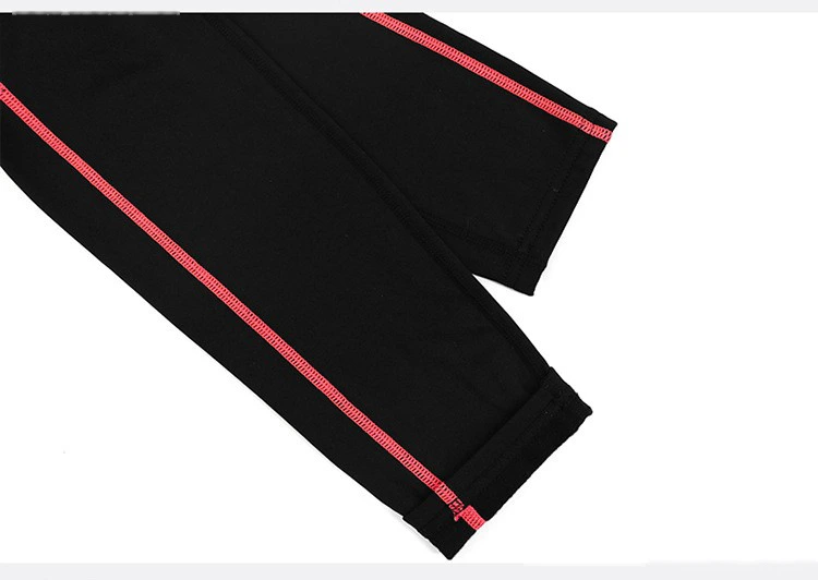 Customized autumn and winter ladies plus velvet sports pants running yoga fitness pants high waist tights detail