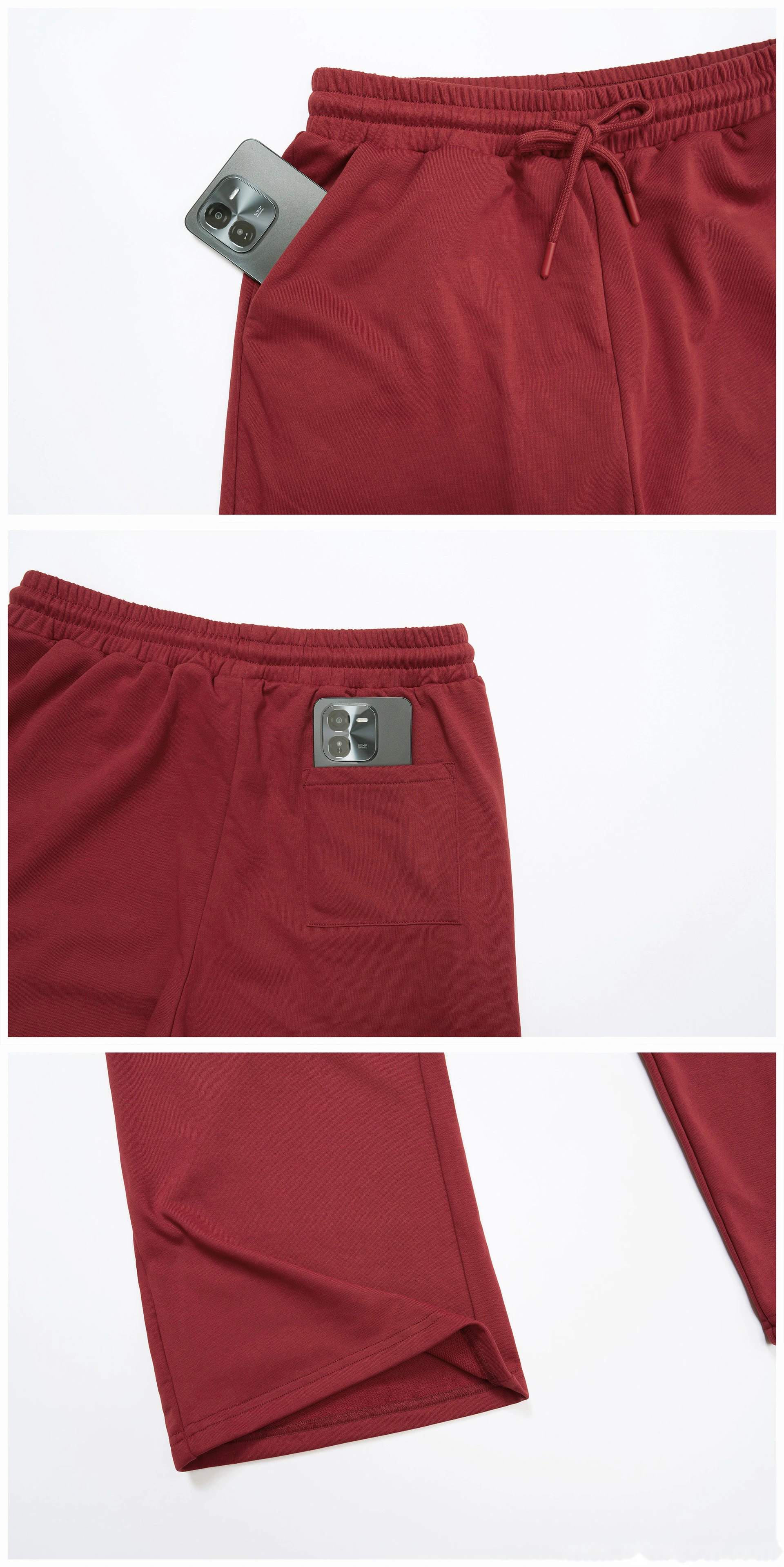 Custom Outdoor Running Sweatpants - New European-American Loose Wide-Leg Straight Casual Trousers detail