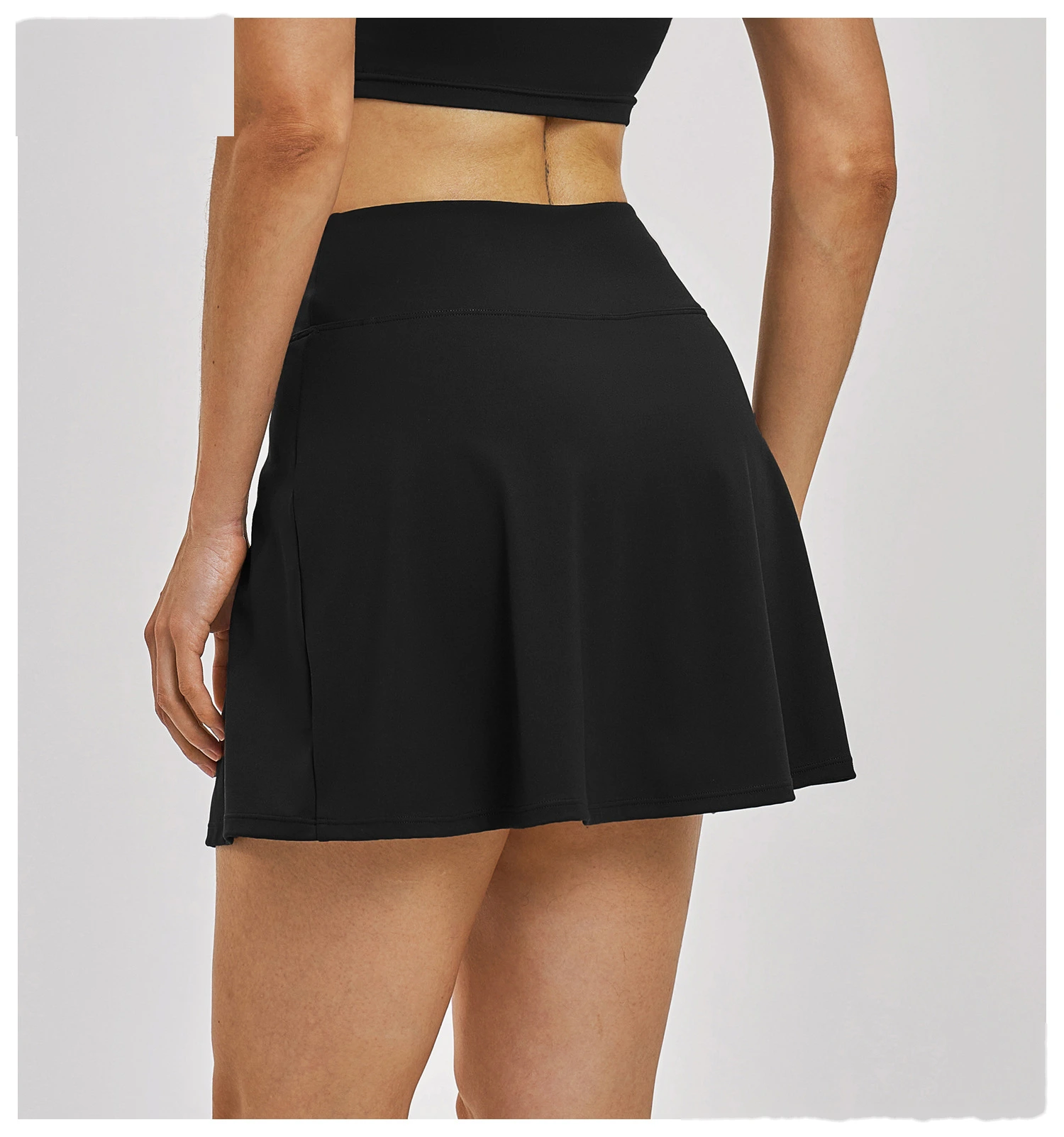 Custom Women’s A-Line Tennis Skort Anti-Exposure Liner Shorts Quick Dry Running Sports Skirt detail