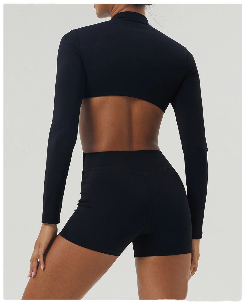 Quality Customized hollow waist long sleeve yoga clothes jumpsuit women's fitness clothes Manufacturer detail
