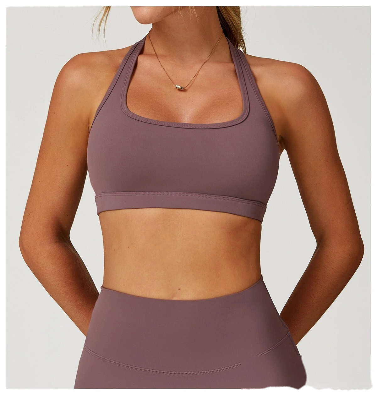 Customized beauty back yoga bra quick-drying sports bra running fitness bra detail
