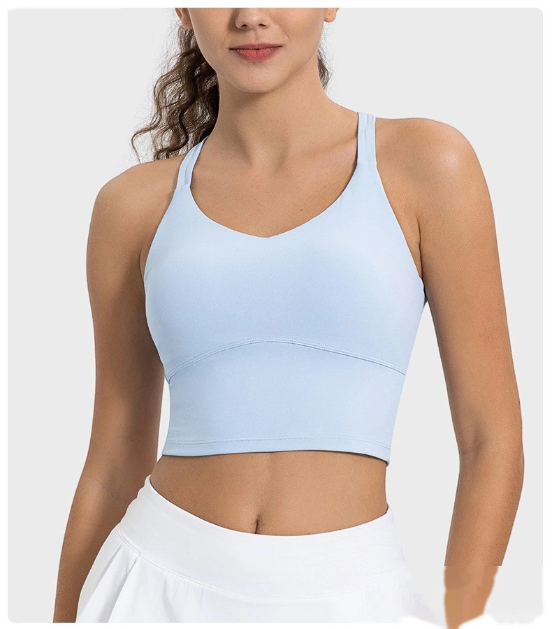 Custom-made sexy suspenders, beautiful suspenders, chest pads, yoga bras, earthquake-proof fitness sports bra detail