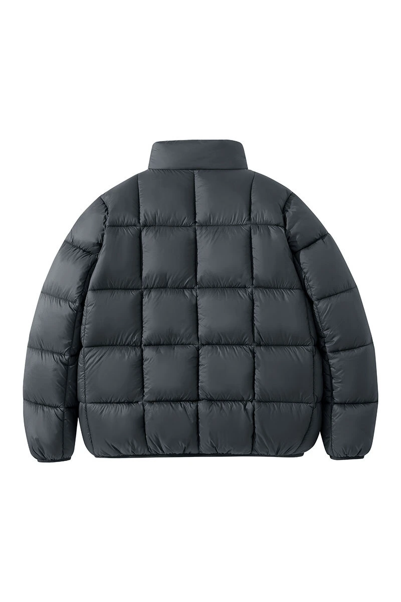 Custom fashion windproof warm pocket men's and women's cotton coat down jacket detail