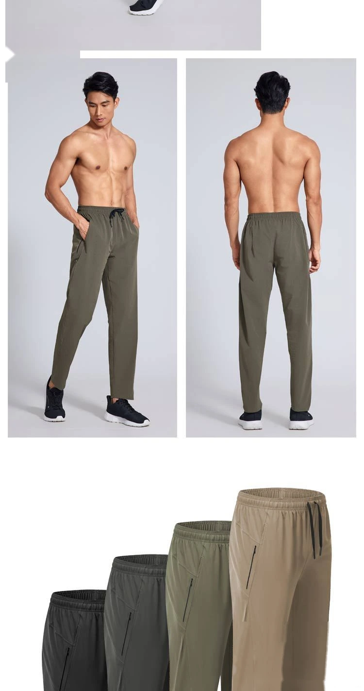 Custom sports quick-drying pants outdoor hiking running fitness training pants mountaineering pants men detail