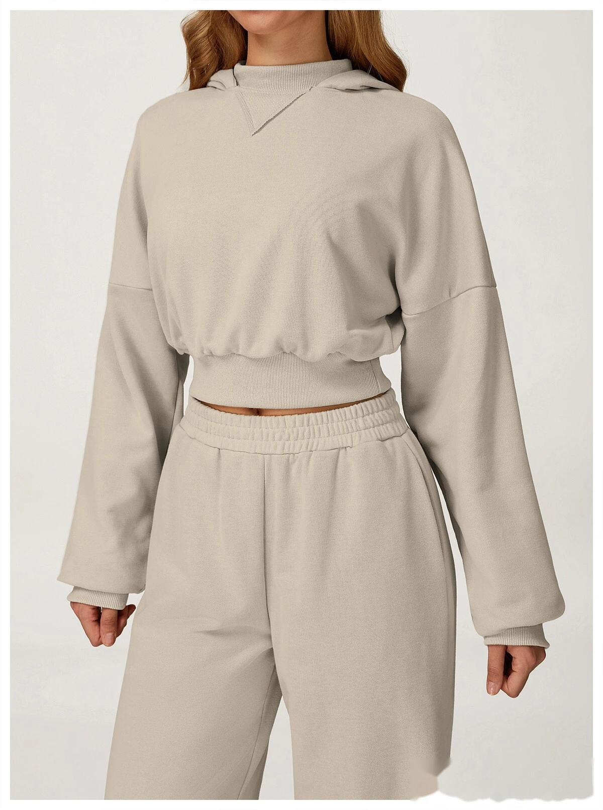 Custom fashion hooded sweater autumn and winter casual loose coat women's outdoor sportswear detail