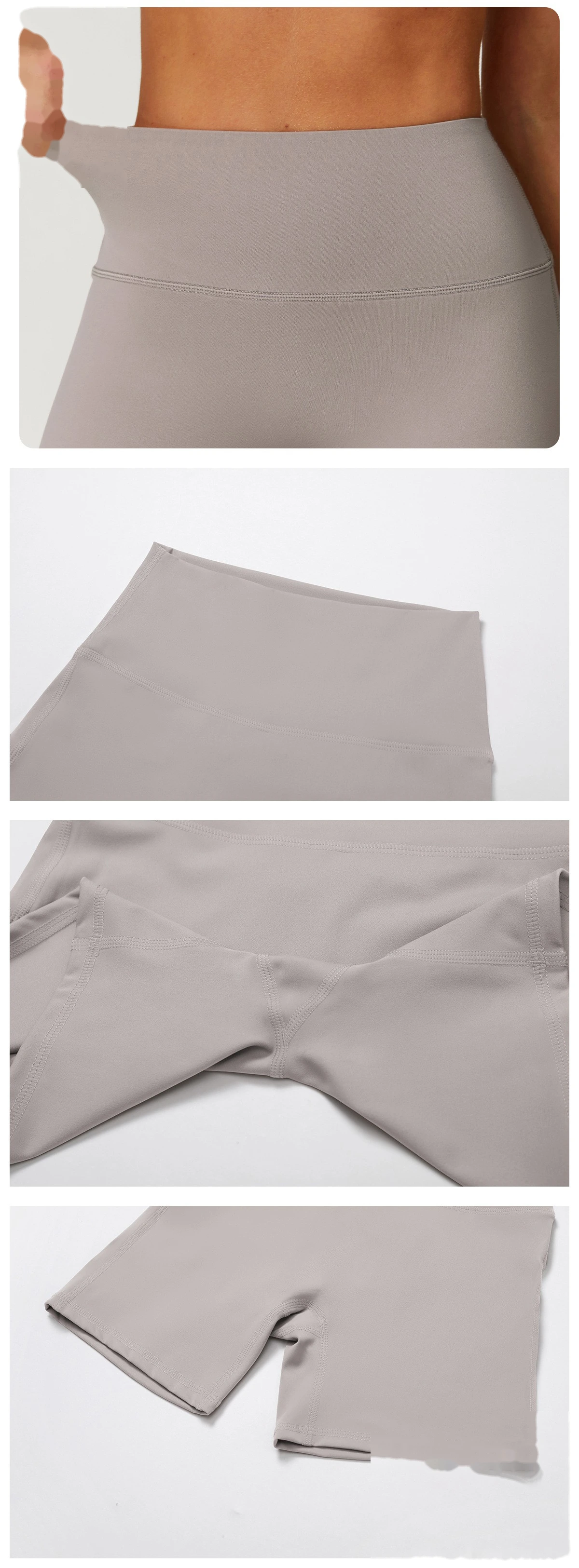 Customized yoga shorts women's high waist quick-drying tight-fitting slim shorts running fitness pants detail