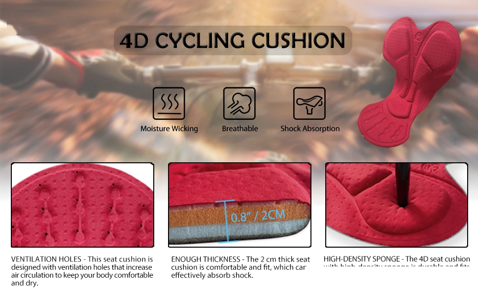 Cycling underwear shorts cycling clothes processing padded silicone sponge cushion men's breathable quick-drying. detail