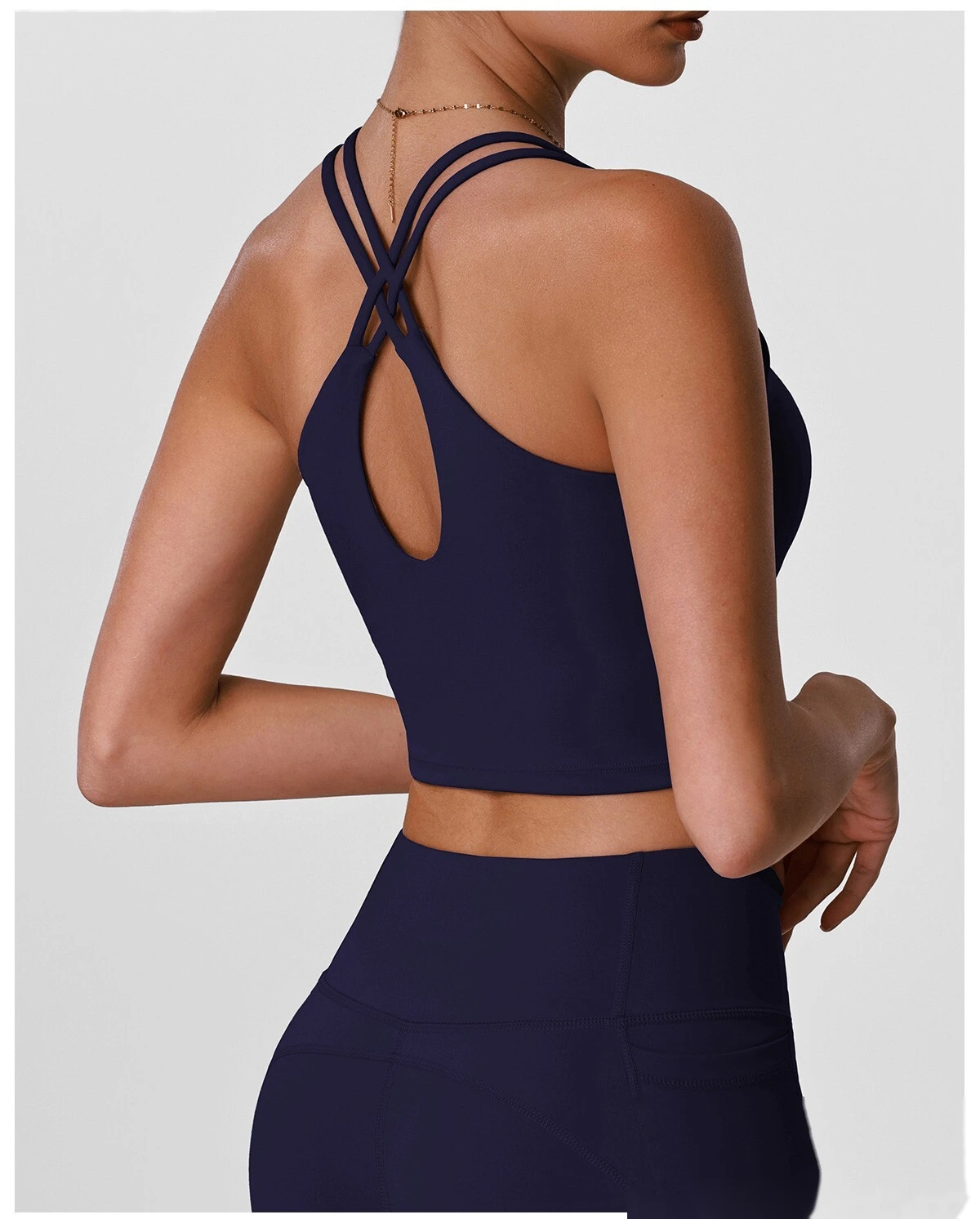 Women’s Beauty Back Shockproof Sports Bra with Pads Custom Fitness Gym Workout Running Underwear detail