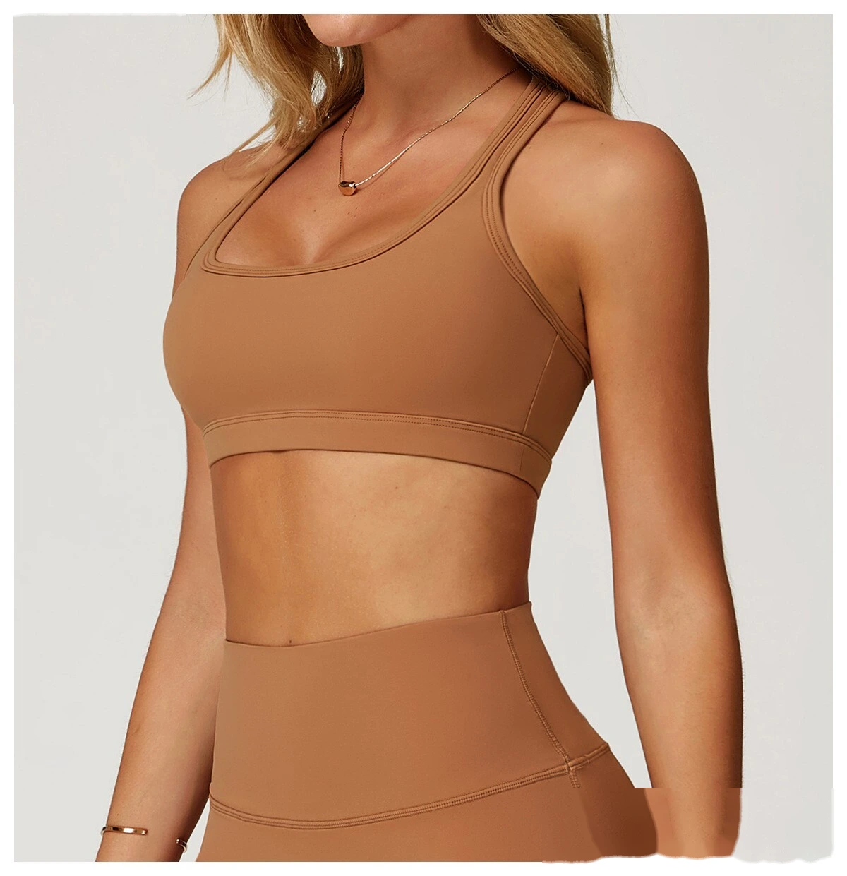Customized beauty back yoga bra quick-drying sports bra running fitness bra detail