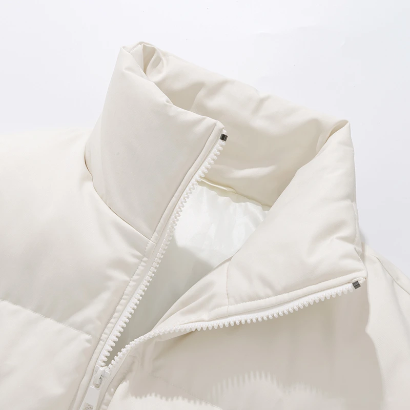 Customize winter men's and women's fashion warm windproof cotton-padded down jacket. detail