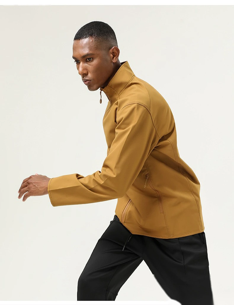 Customized jacket sports coat casual windproof and splash-proof outdoor thick jacket coat male detail