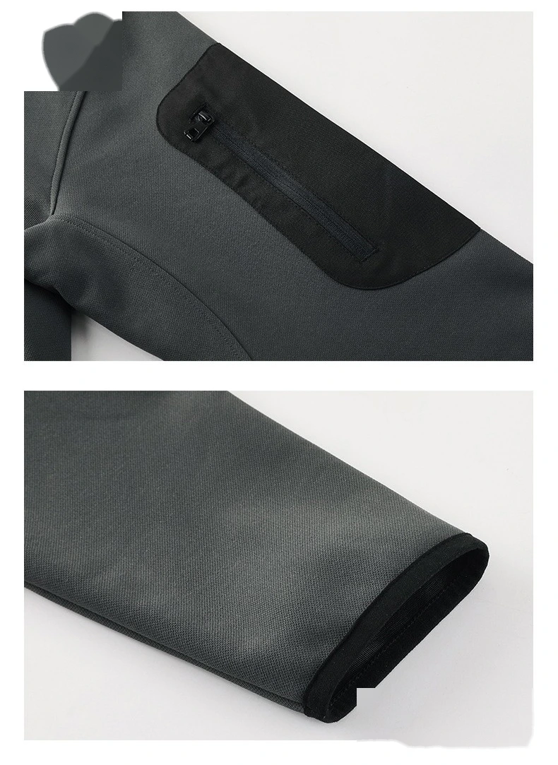Customized outdoor windproof sports coat men's stand-up collar casual lightweight warm jacket detail