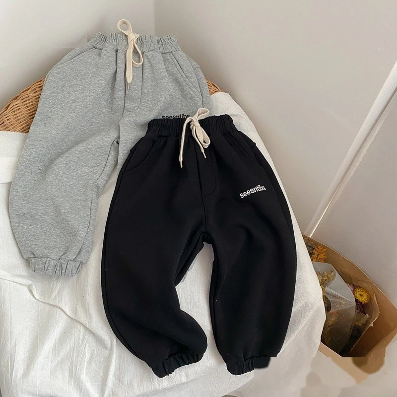 Quality Customized boys' and girls' sports pants, children's underwear and velvet leg pants Manufacturer detail