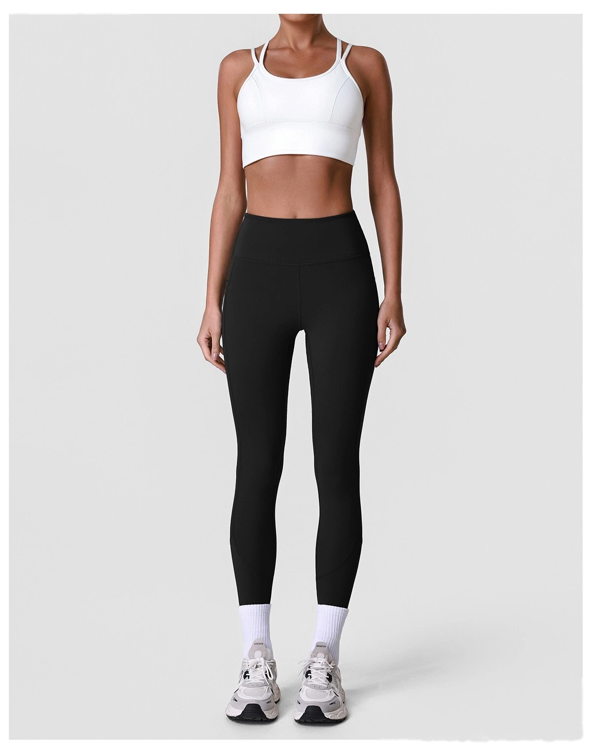 Women’s Camisole Tank Top & High Waist Leggings Set Quick Dry Butt Lifting Slim Fit Yoga Gym Fitness Workout Suit detail