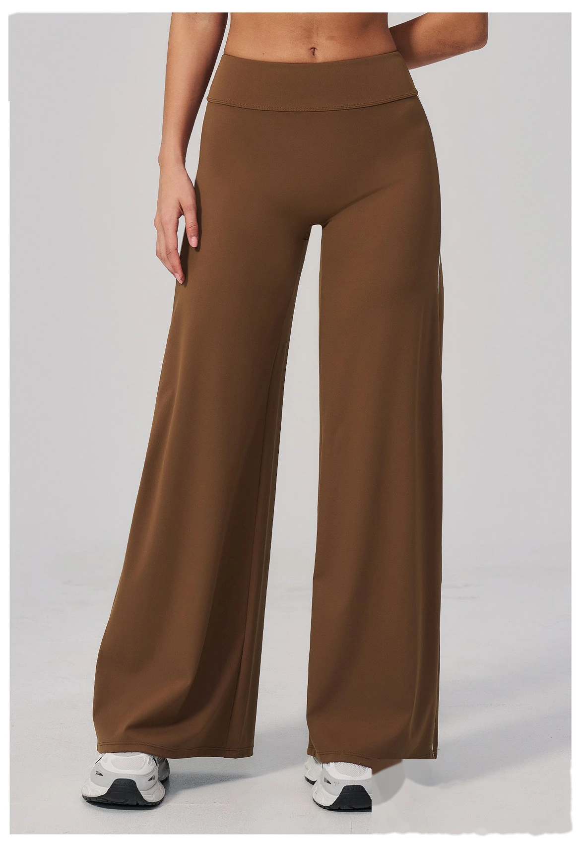 Women Straight Wide Leg Fitness Pants High Elastic Loose Casual Outdoor Sports Daily Trousers detail