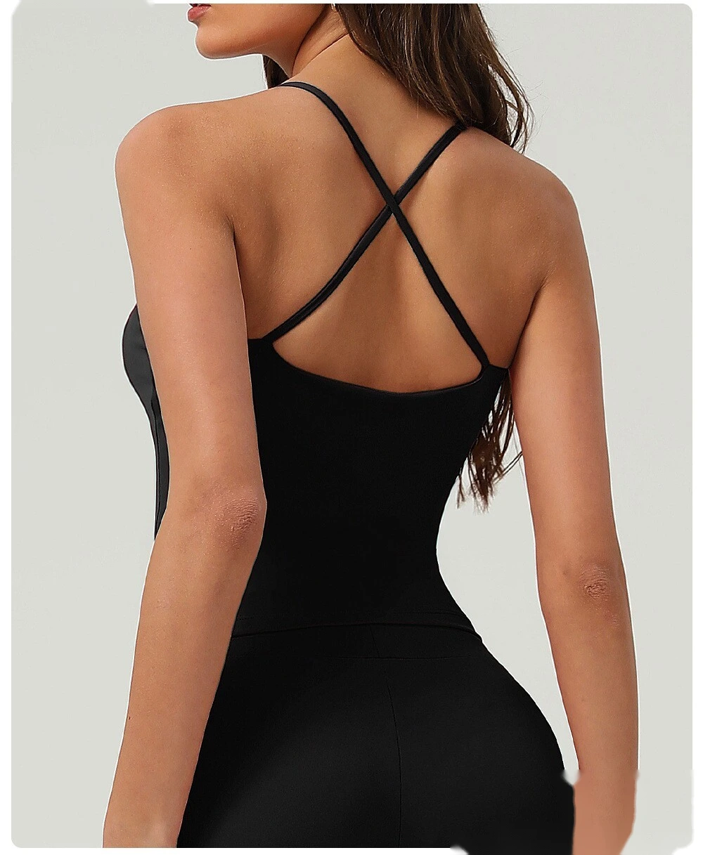 Beautiful back cross yoga jacket vest sports fitness clothes jacket running yoga clothes jacket vest detail