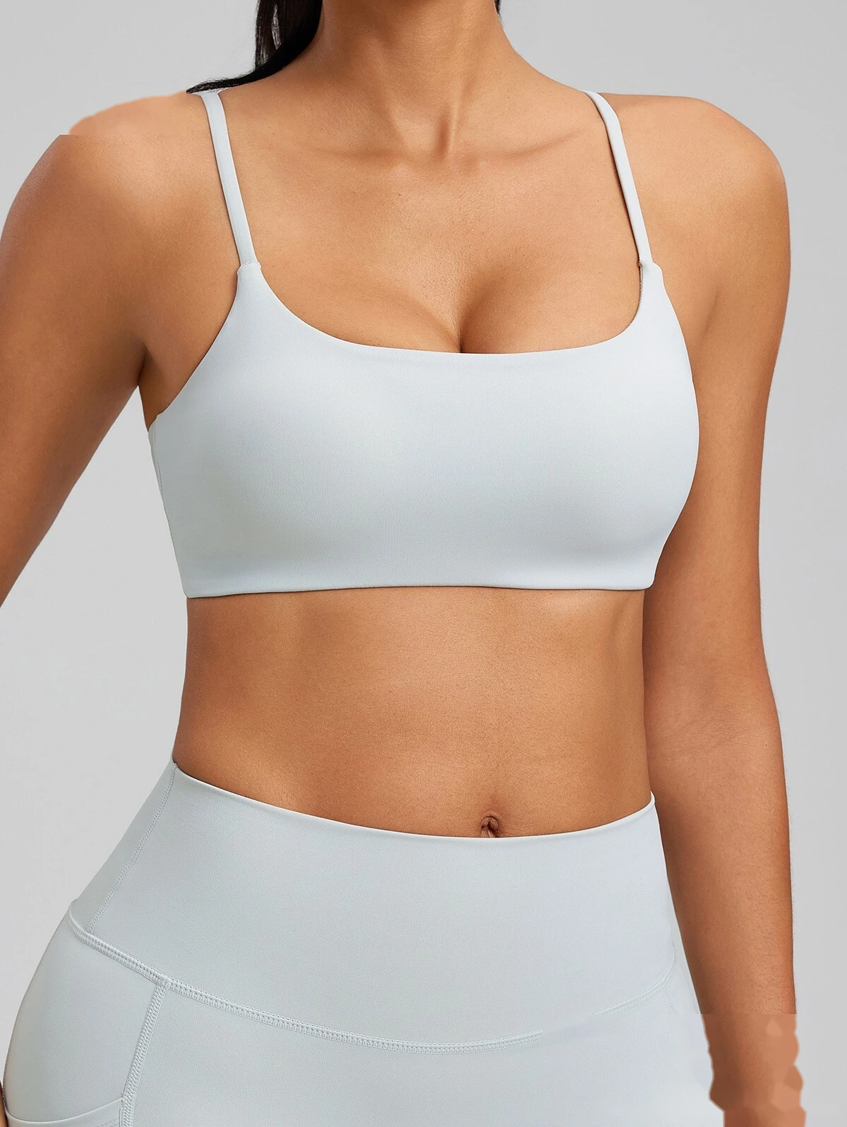 Custom yoga vest with chest pad sexy beauty back bra sports fitness bra women detail