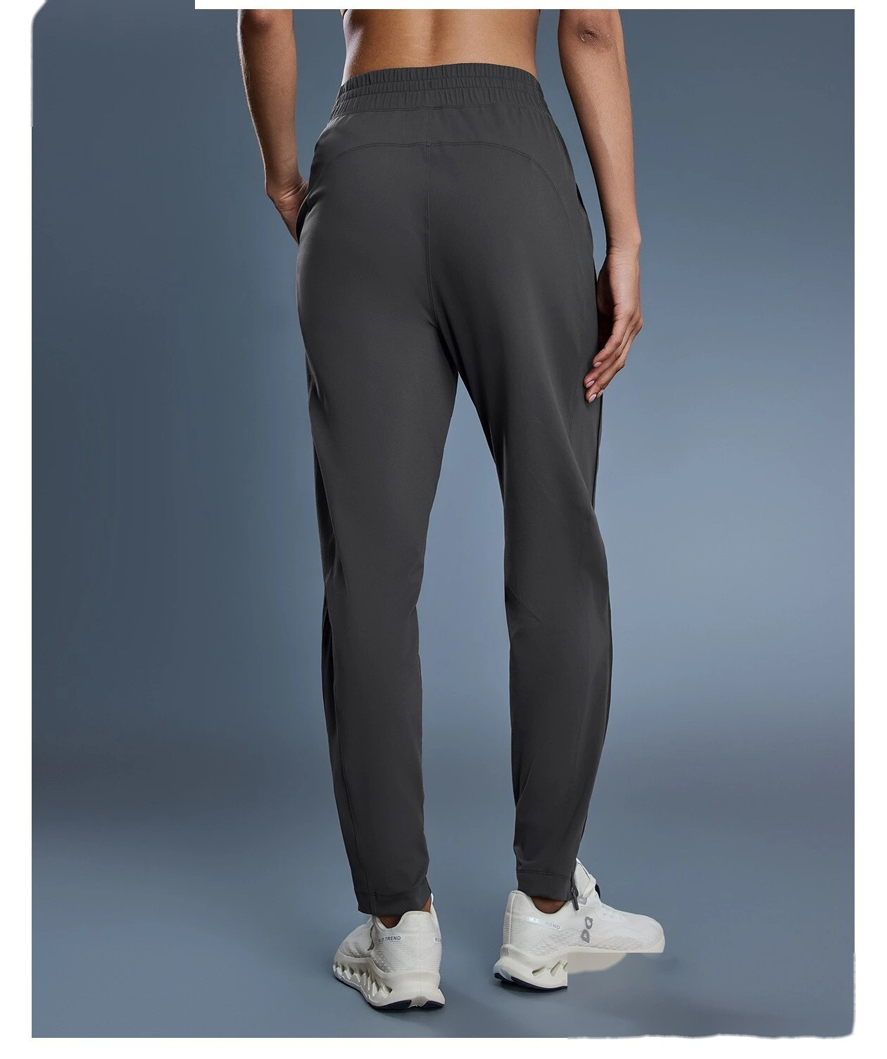 Custom Women's Casual Sport Pants | Thin Breathable, Zipper Cuffs, for Fitness & Running detail