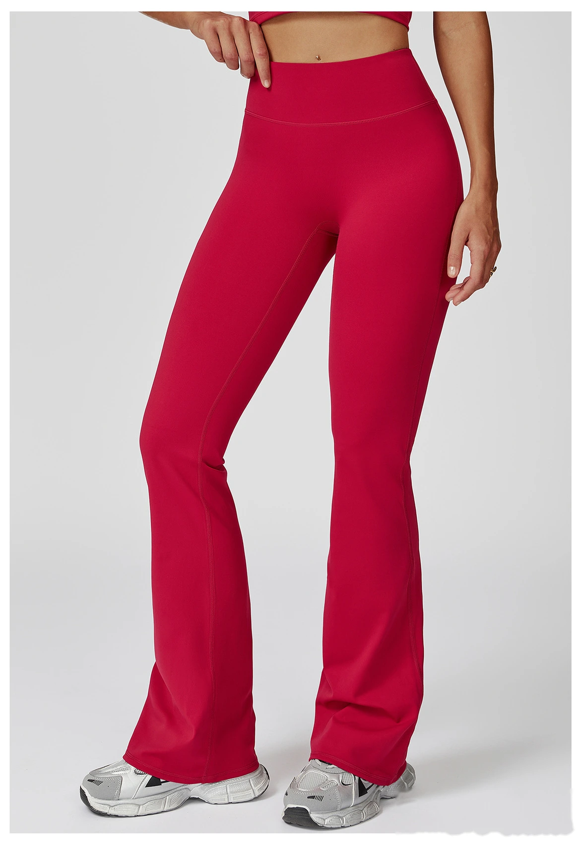 Custom-made ladies' comfortable, high-elastic, abdomen-lifting, hip-lifting, yoga pants and dance pants detail
