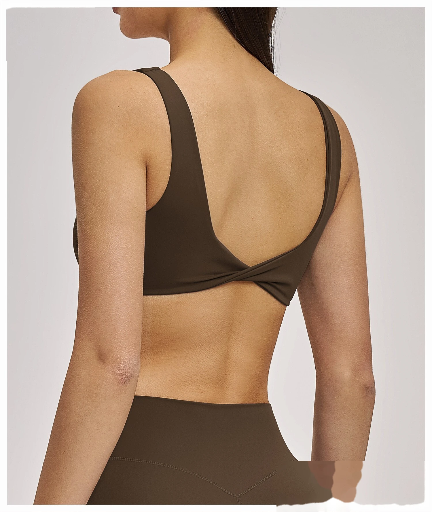 Women’s Custom Sports Bra Sexy Back Yoga Bra Workout Running Fitness Shorts Yoga Set detail