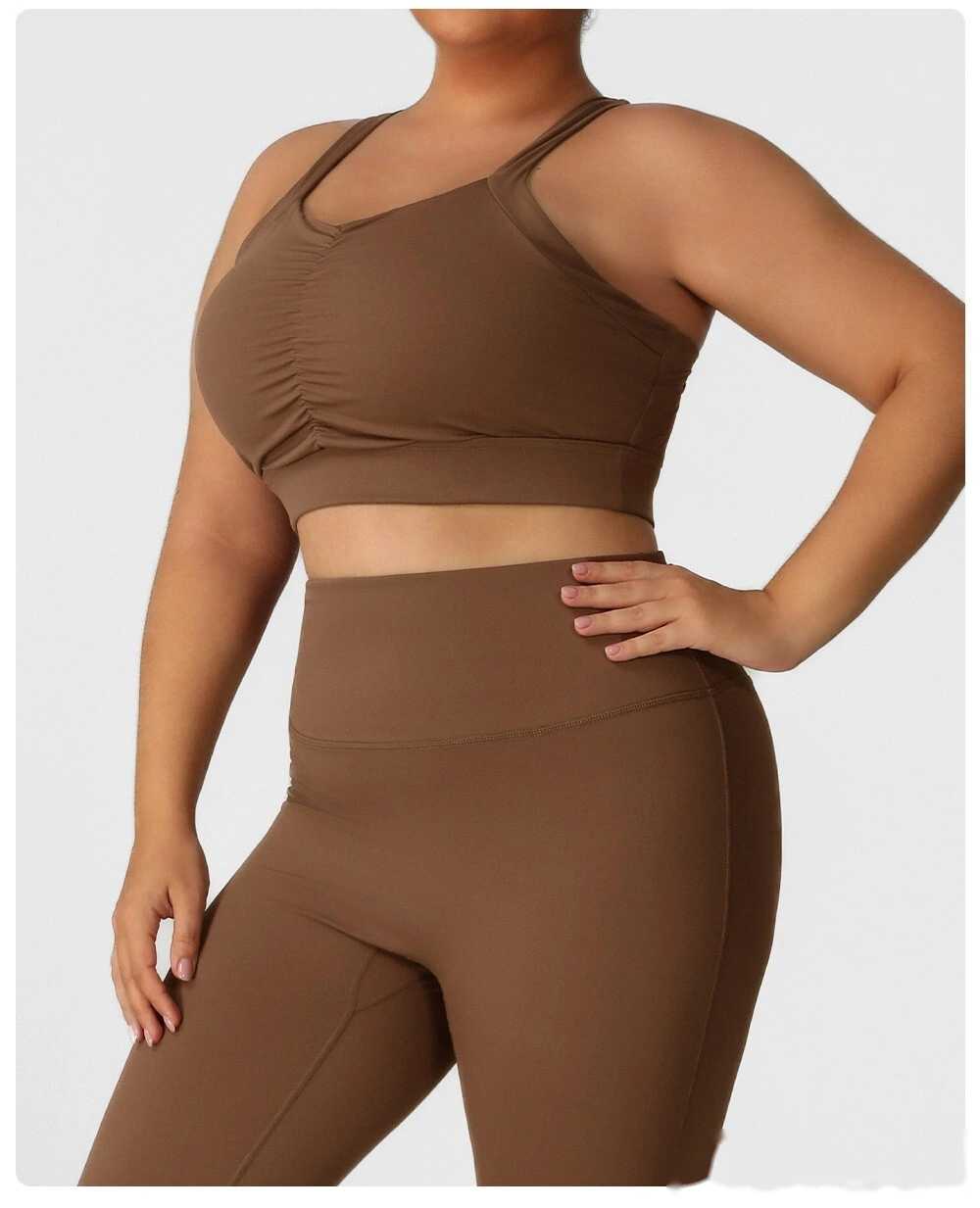 Customized Europe and America plus size sports bra running training fitness with chest pad yoga vest beautiful back bra. detail