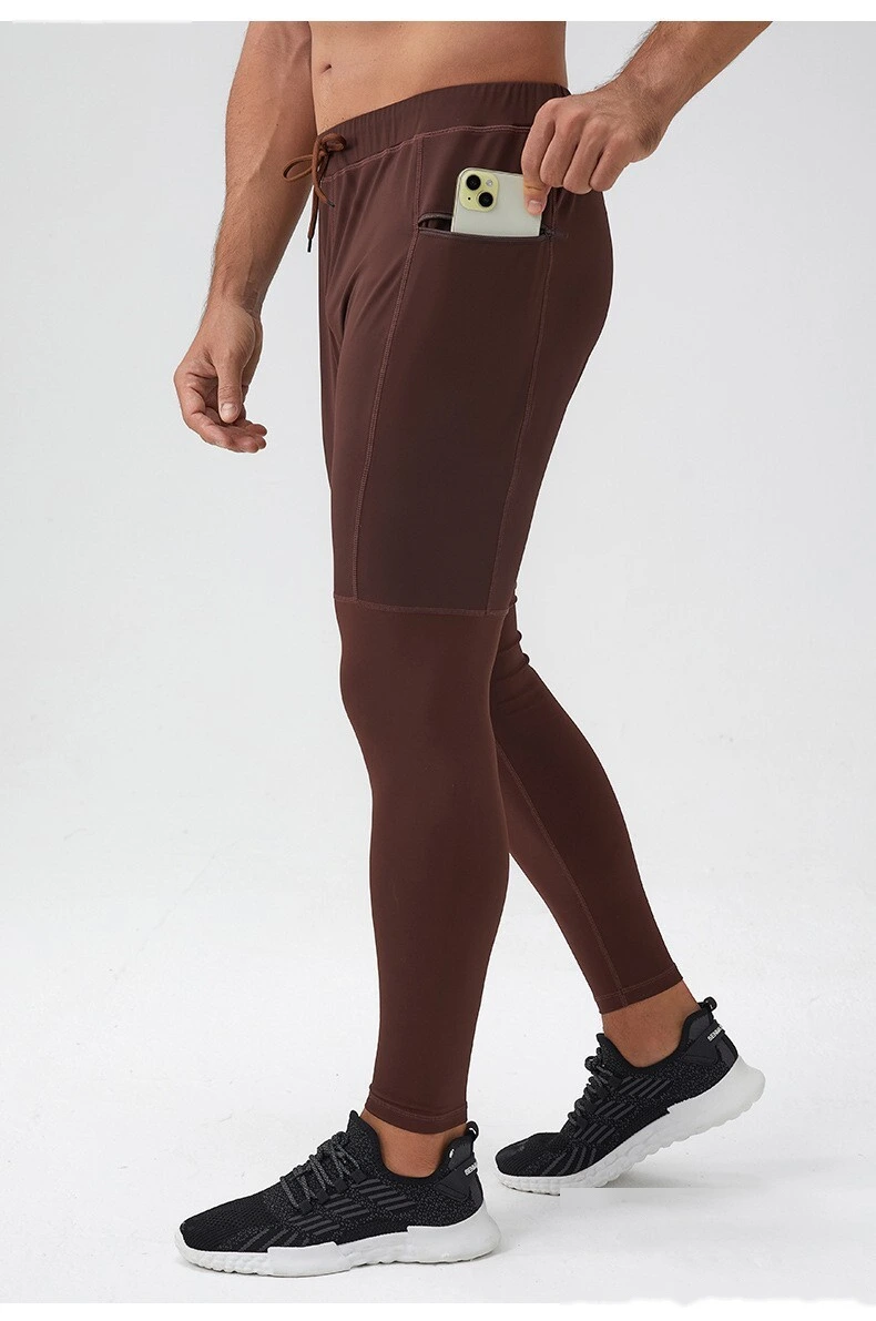 Customizable Men's Nylon Sport Pants | Quick-Dry Breathable, Zipper Pockets, Tight Calf for Fitness detail