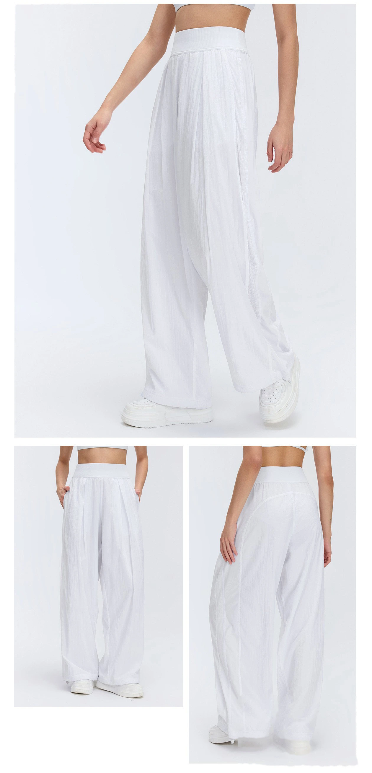 Women’s Custom Straight Leg Sports Pants Spring Summer Thin Outdoor Running Fitness Casual Pants detail