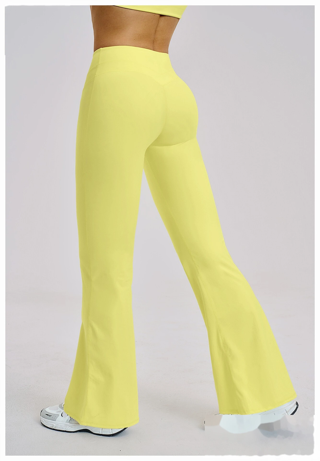 Bulk Custom High Waist Bootcut Yoga Pants - Breathable Butt Lifting Fitness Gym Pants detail