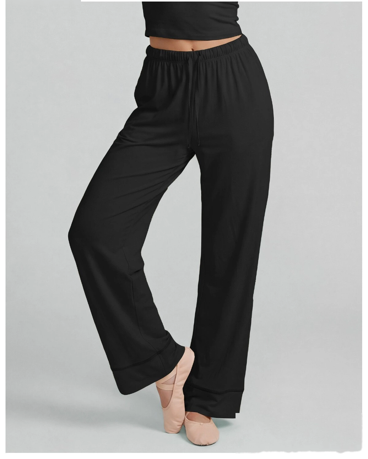 Custom Summer Thin Yoga Pants, Quick Dry Hip Lifting Straight Wide Leg Workout Pants for Pilates Training detail