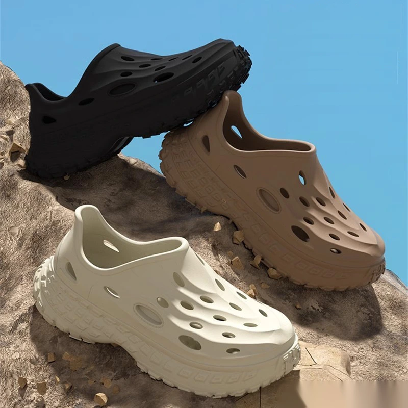 Custom-made hole shoes men's outdoor sports mountaineering non-slip foot platform shoes detail