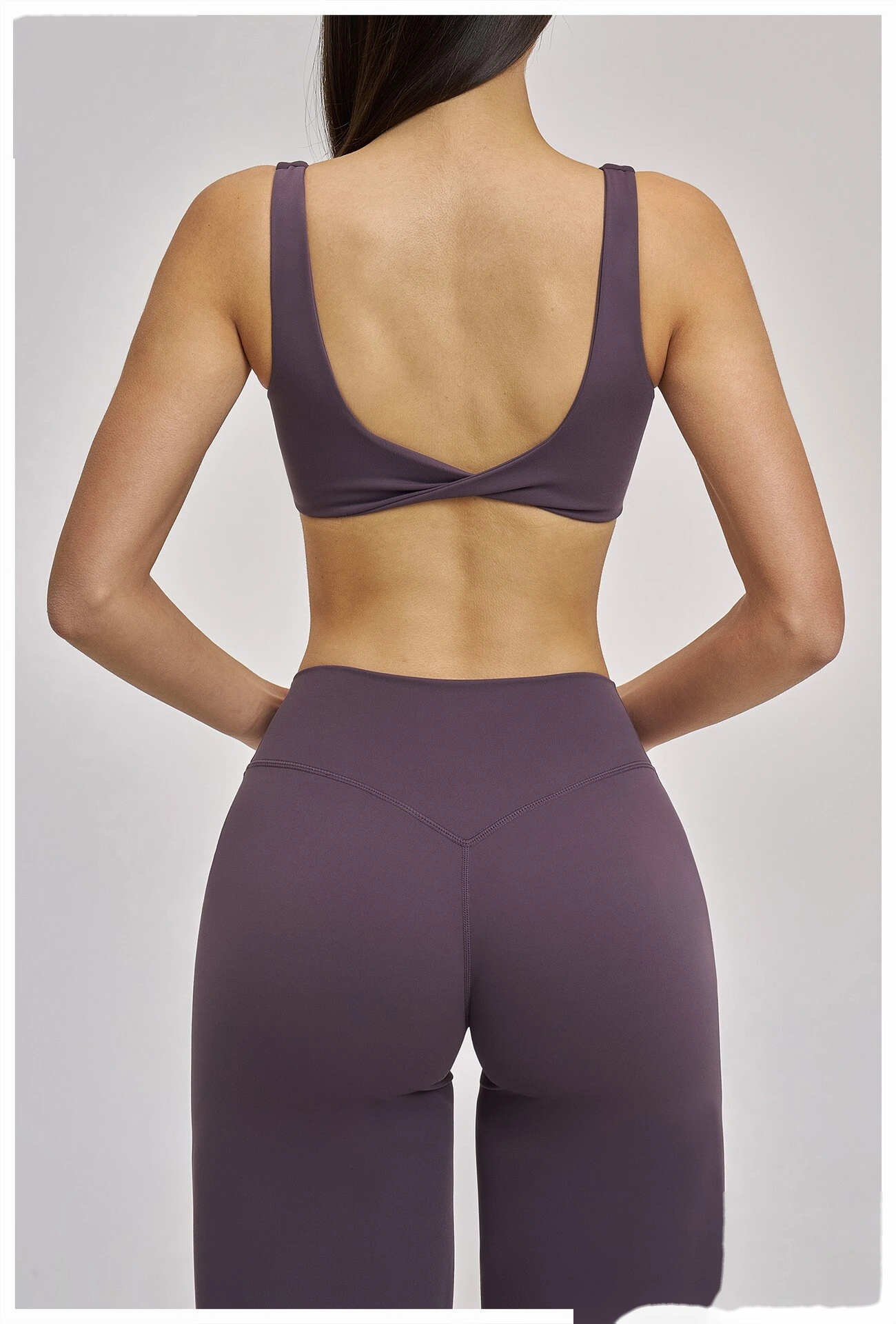 Women’s Custom Sports Bra Sexy Back Yoga Bra Workout Running Fitness Shorts Yoga Set detail