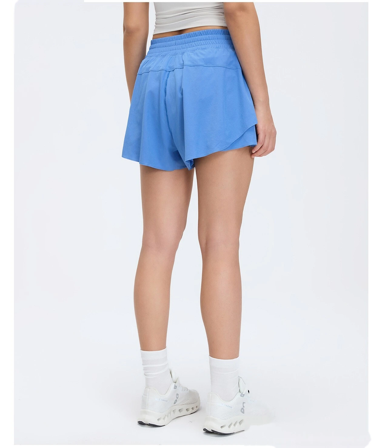 Bulk Custom Lined Anti-See-Through Shorts - Women's High-Waisted Quick-Dry Breathable Gym Yoga Shorts detail