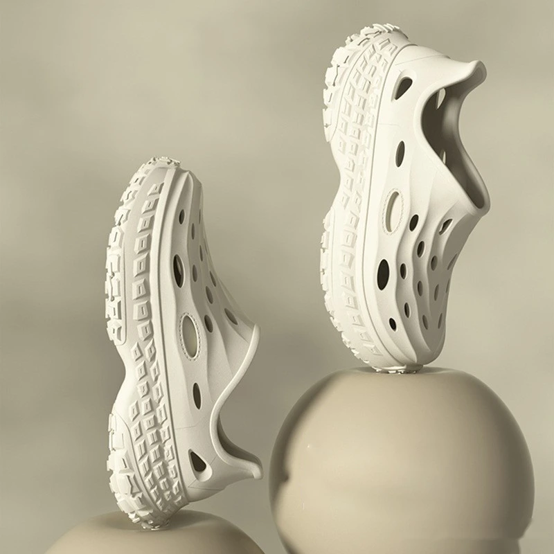 Custom-made hole shoes men's outdoor sports mountaineering non-slip foot platform shoes detail