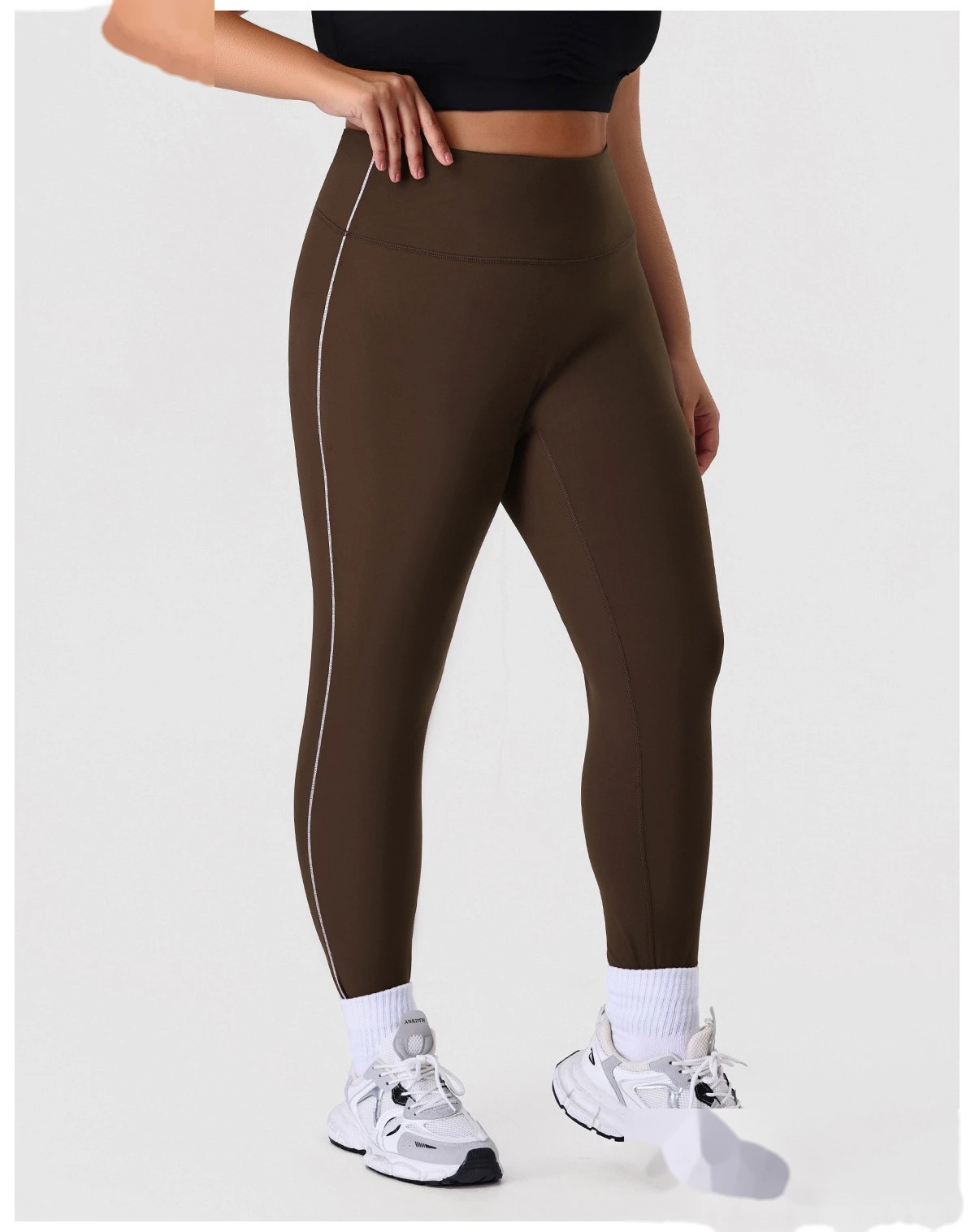 Custom Plus Size Yoga Pants Set - High-Elastic Tight Slimming Running Fitness Leggings & Activewear detail