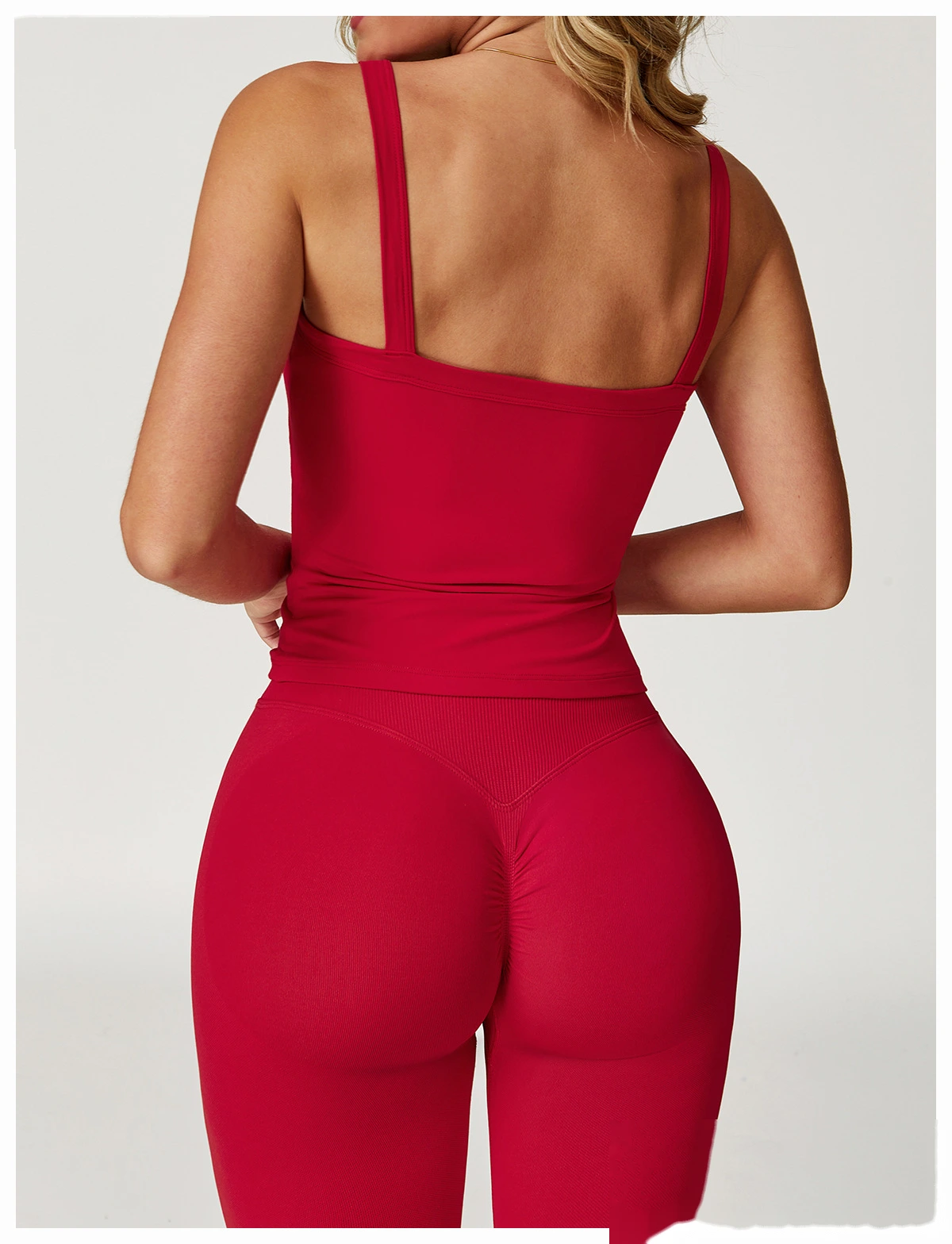 Sanded vest fitness clothing bra high-strength sports bra sling back yoga vest detail