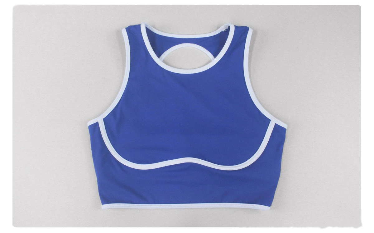 Bulk Custom Color Block Beauty Back Sports Bra - Padded High Support Shockproof Yoga Gym Running Activewear detail