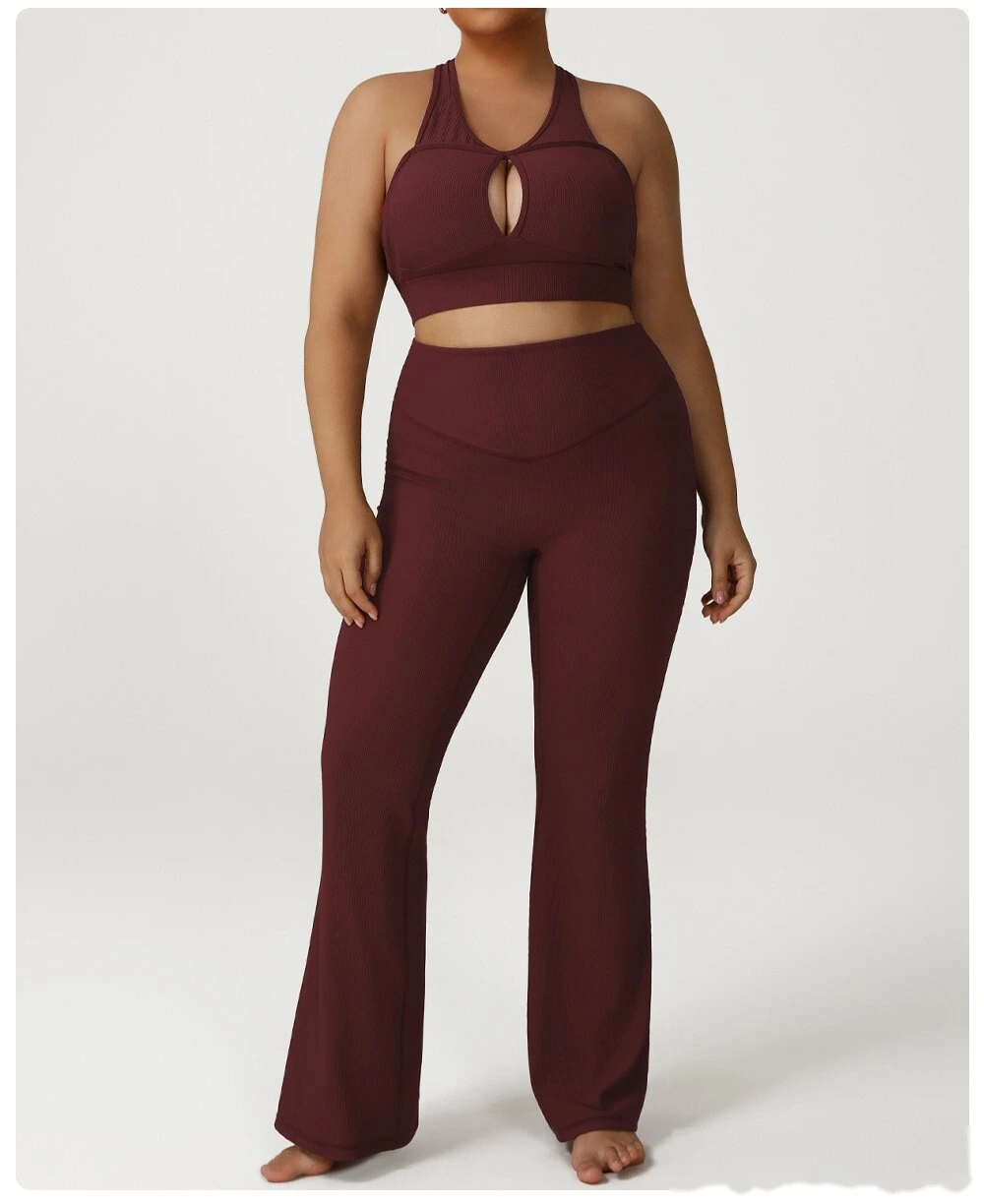 Customized plus size sports bra yoga bra gathers sexy beauty back running fitness vest women. detail