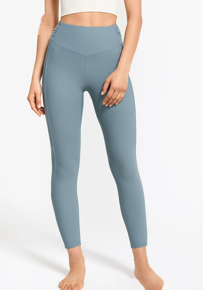Womens soft tummy control sliming yoga pants high waist leggings detail
