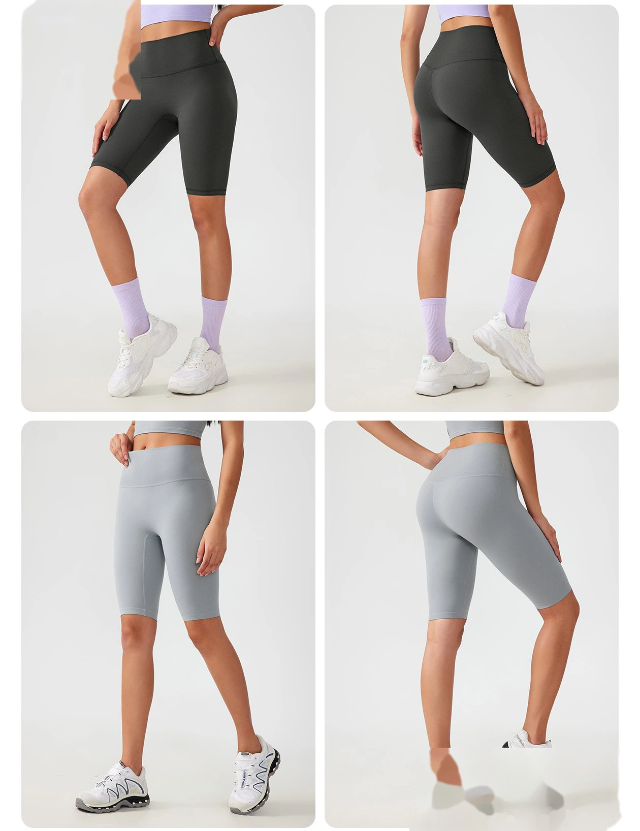Custom-made yoga shorts with no embarrassing lines, belly-lifting and hip-lifting fitness pants. detail