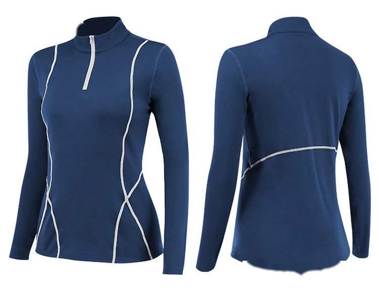 Quality Customized long-sleeved waist slimming slim running yoga fitness suit jacket Manufacturer detail