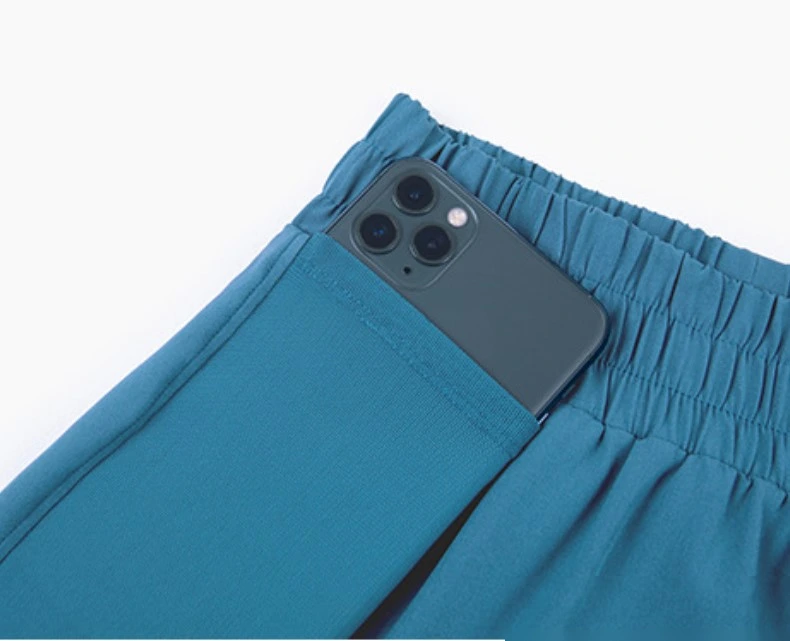 Women loose sports shorts breathable mesh quick dry with liner detail