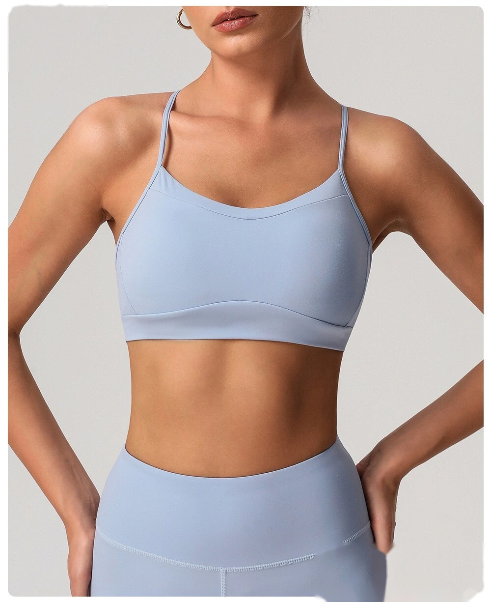 Soft and comfortable sports bra beauty back yoga bra detachable shockproof running fitness vest detail