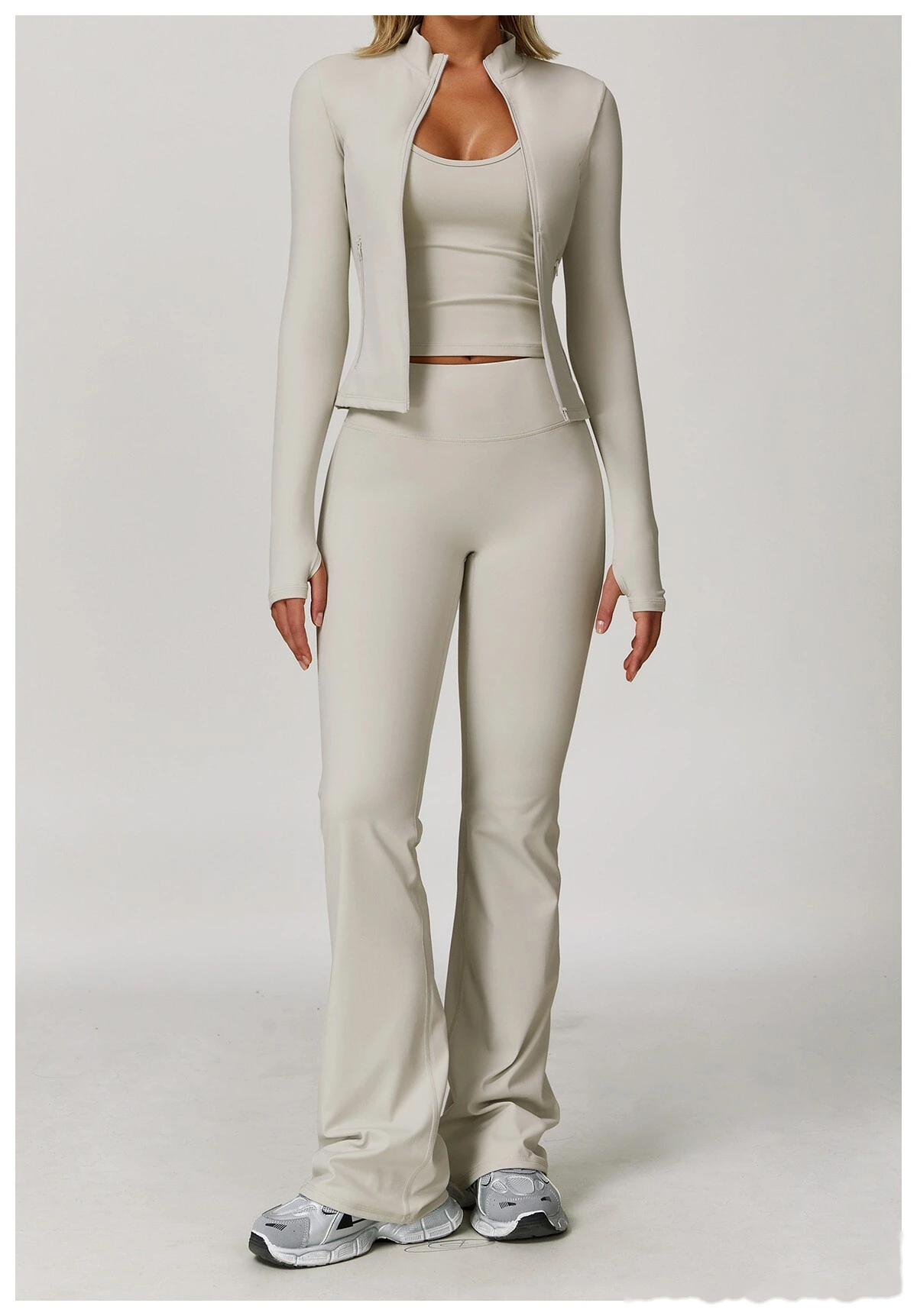 Custom-made ladies' comfortable, high-elastic, abdomen-lifting, hip-lifting, yoga pants and dance pants detail