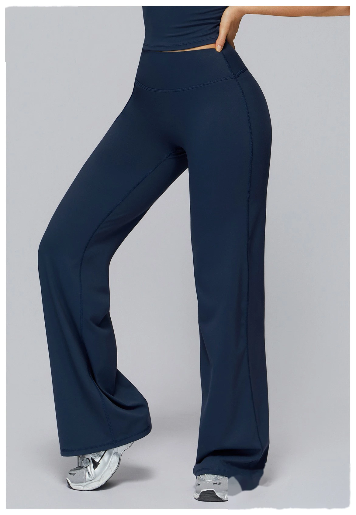 Customized High-Elastic High-Waisted Wide-Leg Casual Sports Yoga Pants - Athletic Fitness Long Pants detail