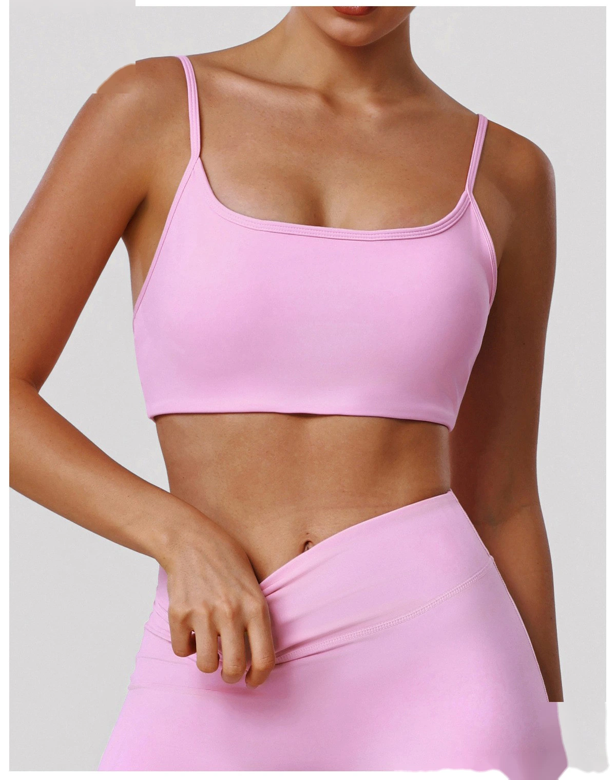 Custom Tight Yoga Bra - Women’s Thin-Strap Sexy Back Push-Up High-Elastic Fitness Sports Top detail