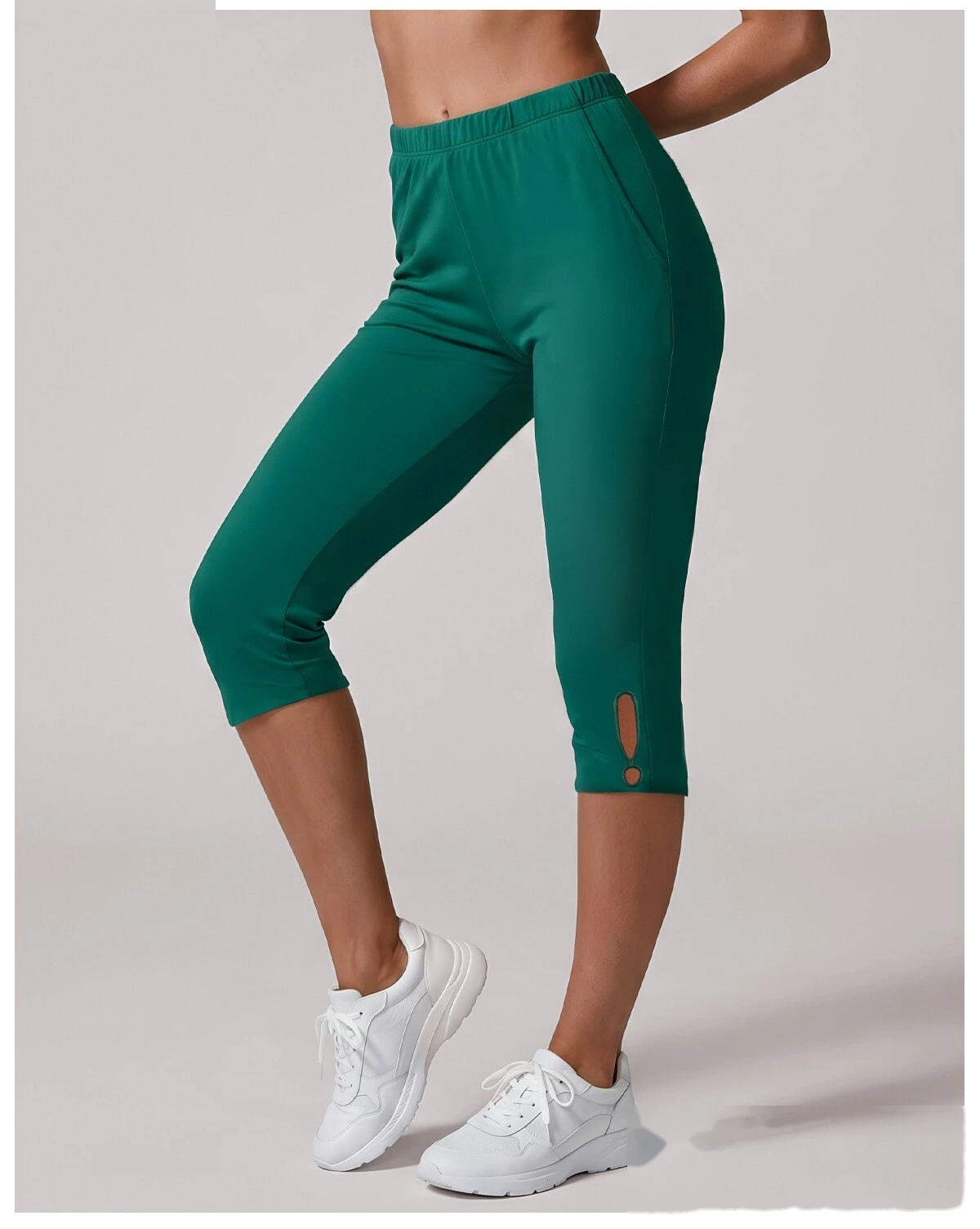 Women 7/8 Length High Rise Fitness Leggings, Compression Slimming Outdoor Sports Yoga Pants Custom Available detail