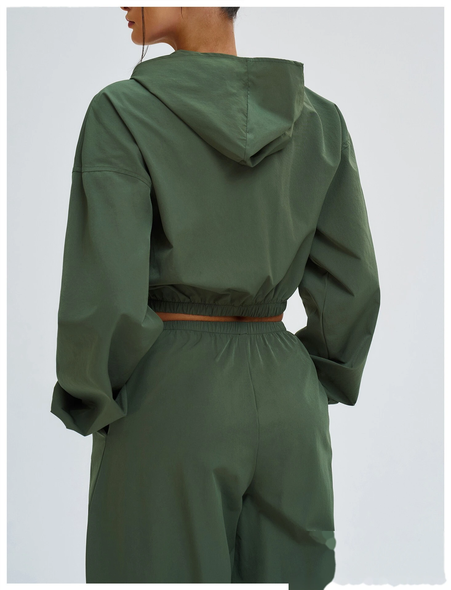 Custom Sun Protection Sports Jacket - Full-Zip Windproof Hooded Coat for Cycling & Hiking detail